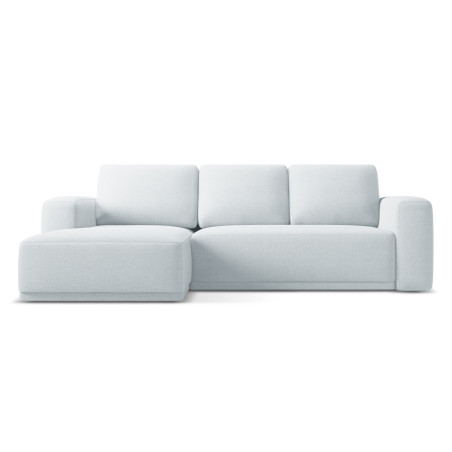 Sofa d'angle convertible Kaila Tissu Light blue