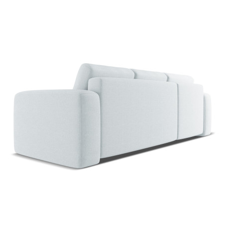 Sofa d'angle convertible Kaila Tissu Light blue