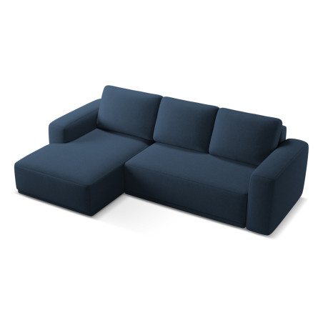 Sofa d'angle convertible Kaila Tissu Royal blue