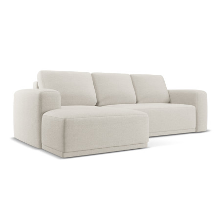 Sofa d'angle convertible Kaila Tissu Silver