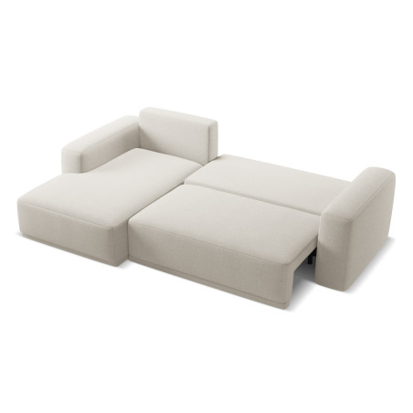 Sofa d'angle convertible Kaila Tissu Silver