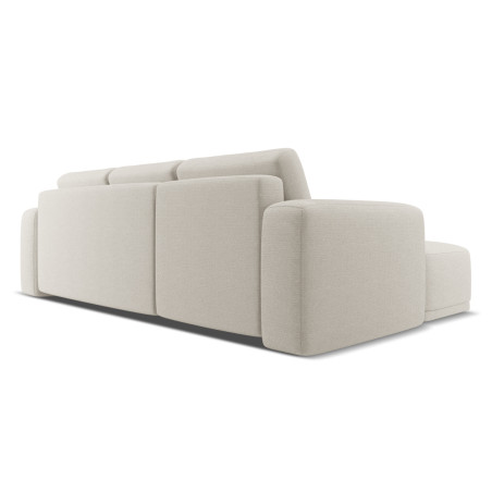 Sofa d'angle convertible Kaila Tissu Silver