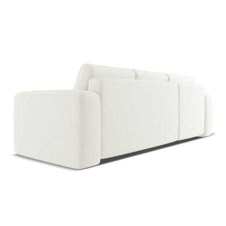 Sofa d'angle convertible Kaila Tissu White