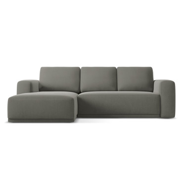 Sofa d'angle convertible Kaila Velours Elephant