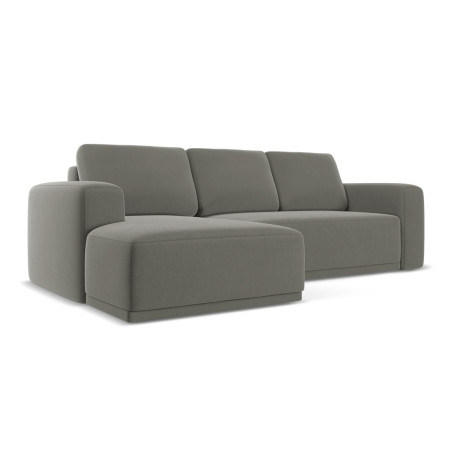 Sofa d'angle convertible Kaila Velours Elephant