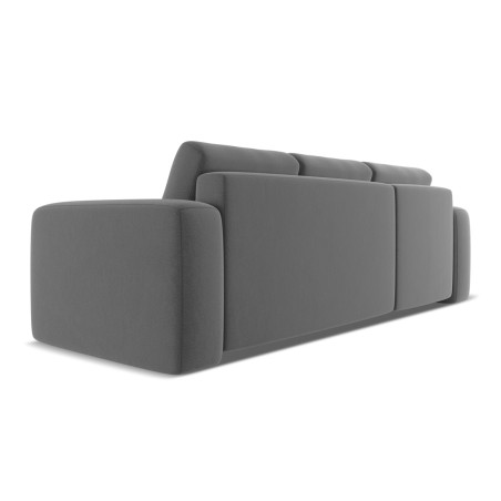 Sofa d'angle convertible Kaila Velours Gray