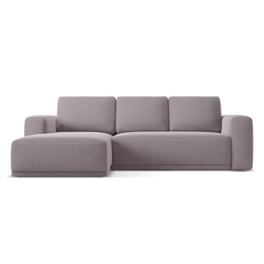 Sofa d'angle convertible Kaila Velours Lavender