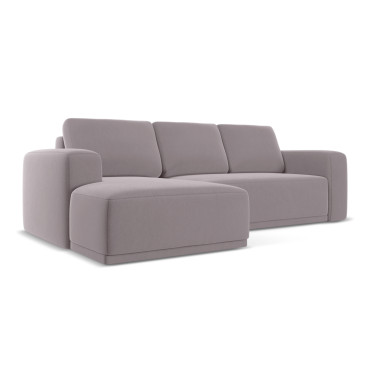 Sofa d'angle convertible Kaila Velours Lavender