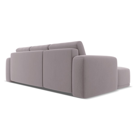 Sofa d'angle convertible Kaila Velours Lavender