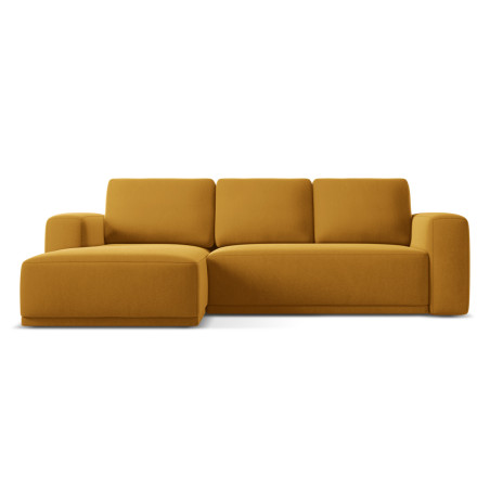 Sofa d'angle convertible Kaila Velours Mustard