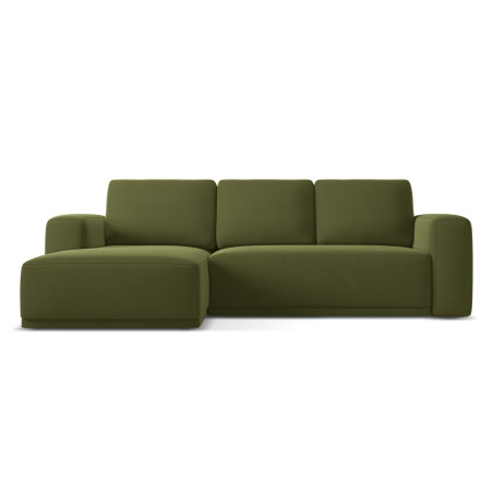 Sofa d'angle convertible Kaila Velours Olive