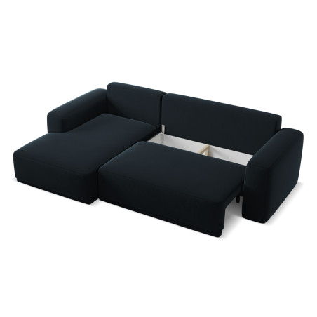 Sofa d'angle convertible Kaila Velours Royal blue