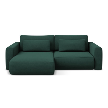 Sofa d'angle convertible Kapua Tissu Bottle green 240x149x82