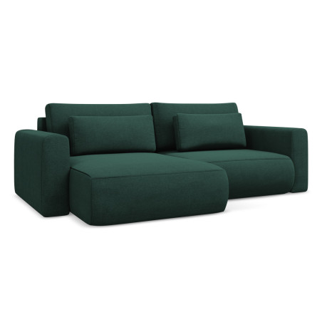 Sofa d'angle convertible Kapua Tissu Bottle green 240x149x82