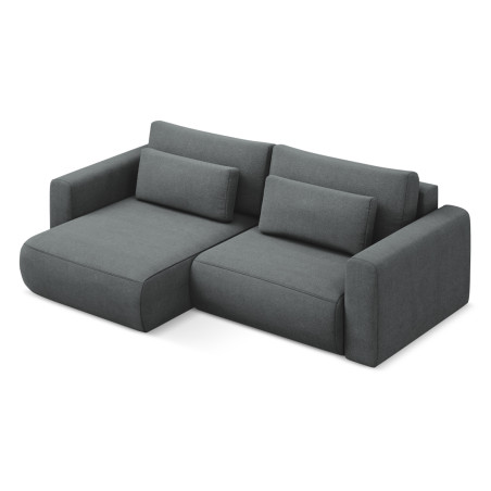 Sofa d'angle convertible Kapua Tissu Gray 240x149x82