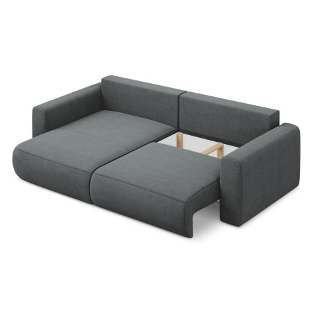 Sofa d'angle convertible Kapua Tissu Gray 240x149x82