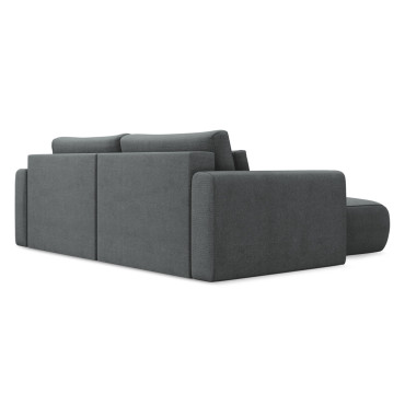 Sofa d'angle convertible Kapua Tissu Gray 240x149x82