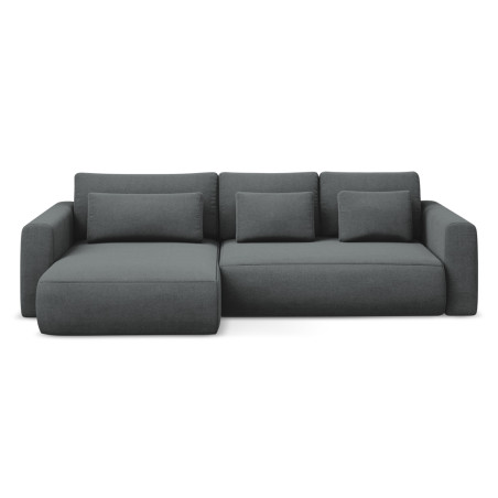 Sofa d'angle convertible Kapua Tissu Gray 278x149x82