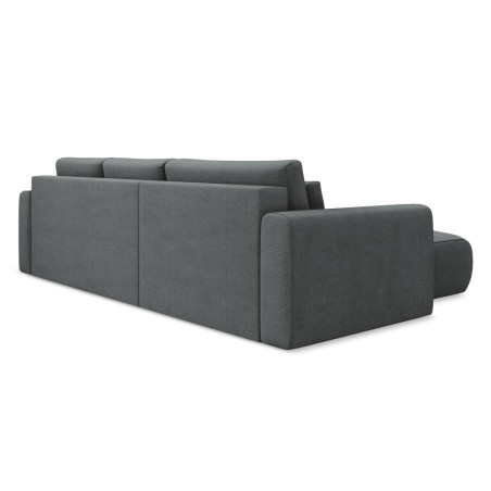 Sofa d'angle convertible Kapua Tissu Gray 278x149x82