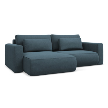 Sofa d'angle convertible Kapua Tissu Jeans 240x149x82