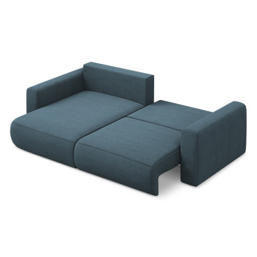 Sofa d'angle convertible Kapua Tissu Jeans 240x149x82