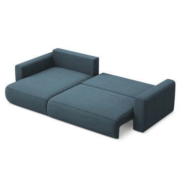 Sofa d'angle convertible Kapua Tissu Jeans 278x149x82