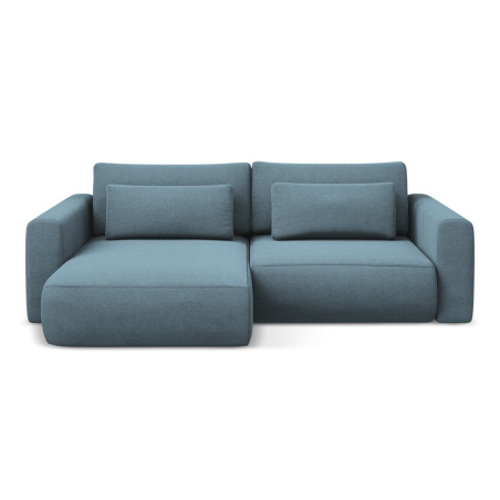 Sofa d'angle convertible Kapua Tissu Light blue 240x149x82