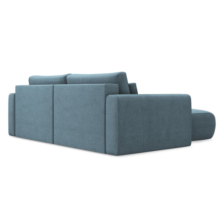 Sofa d'angle convertible Kapua Tissu Light blue 240x149x82