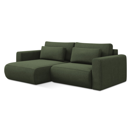 Sofa d'angle convertible Kapua Tissu Olive 240x149x82