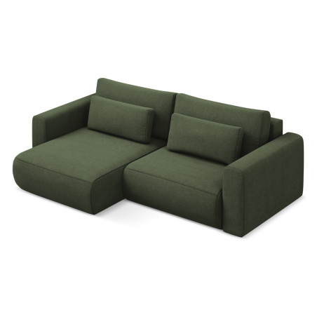 Sofa d'angle convertible Kapua Tissu Olive 240x149x82