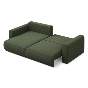 Sofa d'angle convertible Kapua Tissu Olive 240x149x82