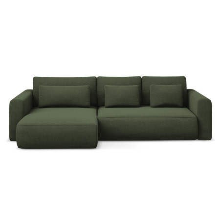 Sofa d'angle convertible Kapua Tissu Olive 278x149x82