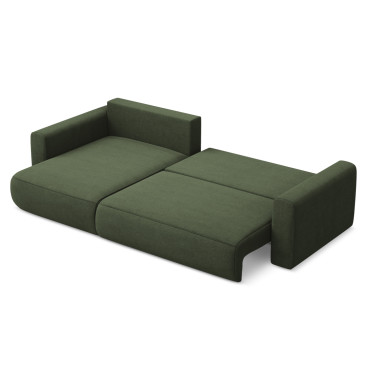 Sofa d'angle convertible Kapua Tissu Olive 278x149x82