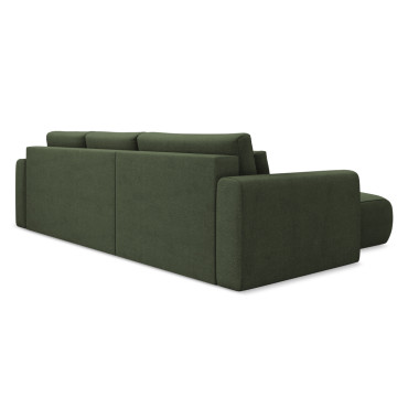 Sofa d'angle convertible Kapua Tissu Olive 278x149x82