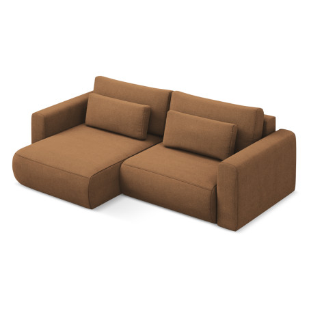 Sofa d'angle convertible Kapua Tissu Terracotta 240x149x82