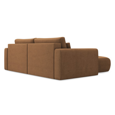 Sofa d'angle convertible Kapua Tissu Terracotta 240x149x82