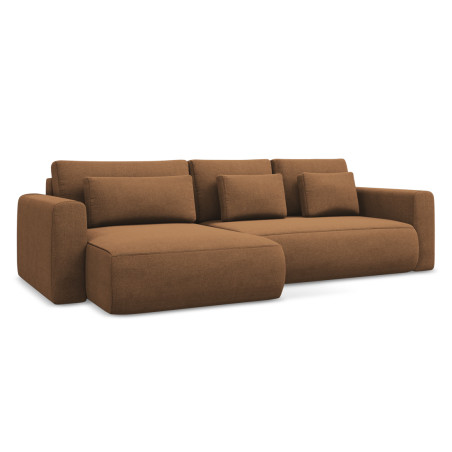 Sofa d'angle convertible Kapua Tissu Terracotta 278x149x82