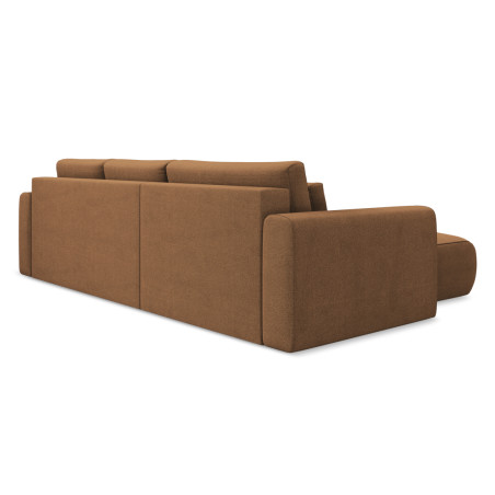 Sofa d'angle convertible Kapua Tissu Terracotta 278x149x82