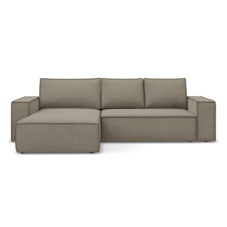 Sofa d'angle convertible Kimo Tissu Dark beige 290x185x82