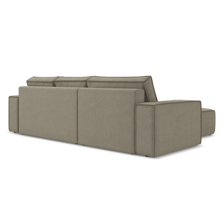 Sofa d'angle convertible Kimo Tissu Dark beige 290x185x82