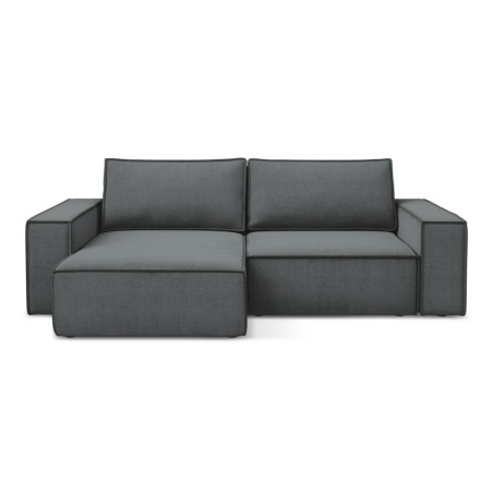 Sofa d'angle convertible Kimo Tissu Gray 257x148x82