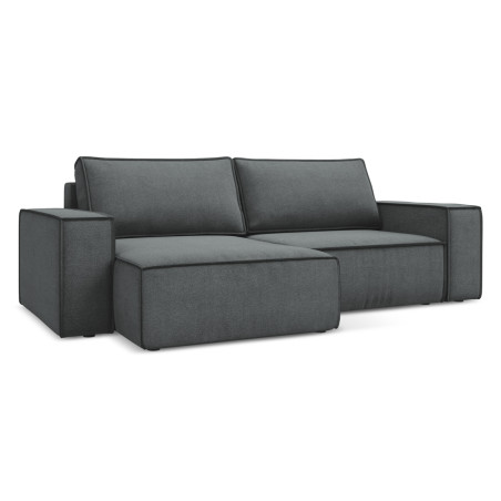 Sofa d'angle convertible Kimo Tissu Gray 257x148x82