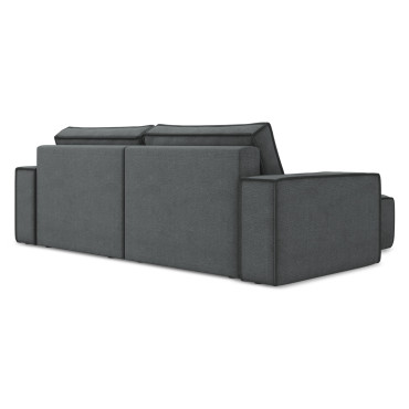 Sofa d'angle convertible Kimo Tissu Gray 257x148x82