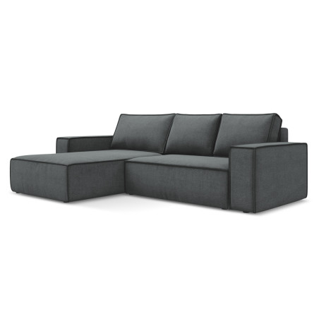 Sofa d'angle convertible Kimo Tissu Gray 290x185x82