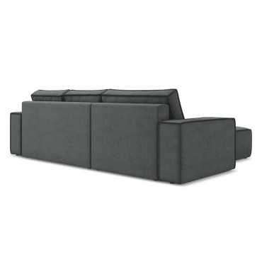 Sofa d'angle convertible Kimo Tissu Gray 290x185x82