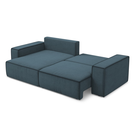 Sofa d'angle convertible Kimo Tissu Jeans 257x148x82