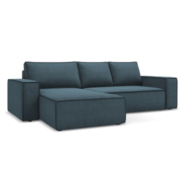 Sofa d'angle convertible Kimo Tissu Jeans 290x185x82