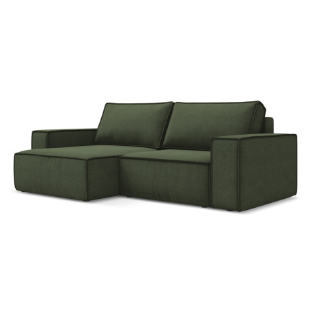 Sofa d'angle convertible Kimo Tissu Olive 257x148x82