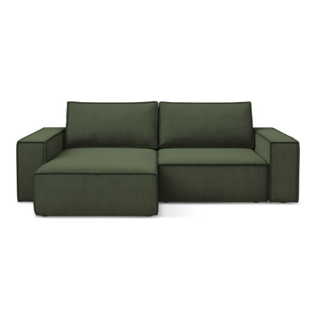 Sofa d'angle convertible Kimo Tissu Olive 257x148x82