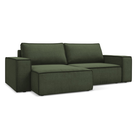 Sofa d'angle convertible Kimo Tissu Olive 257x148x82